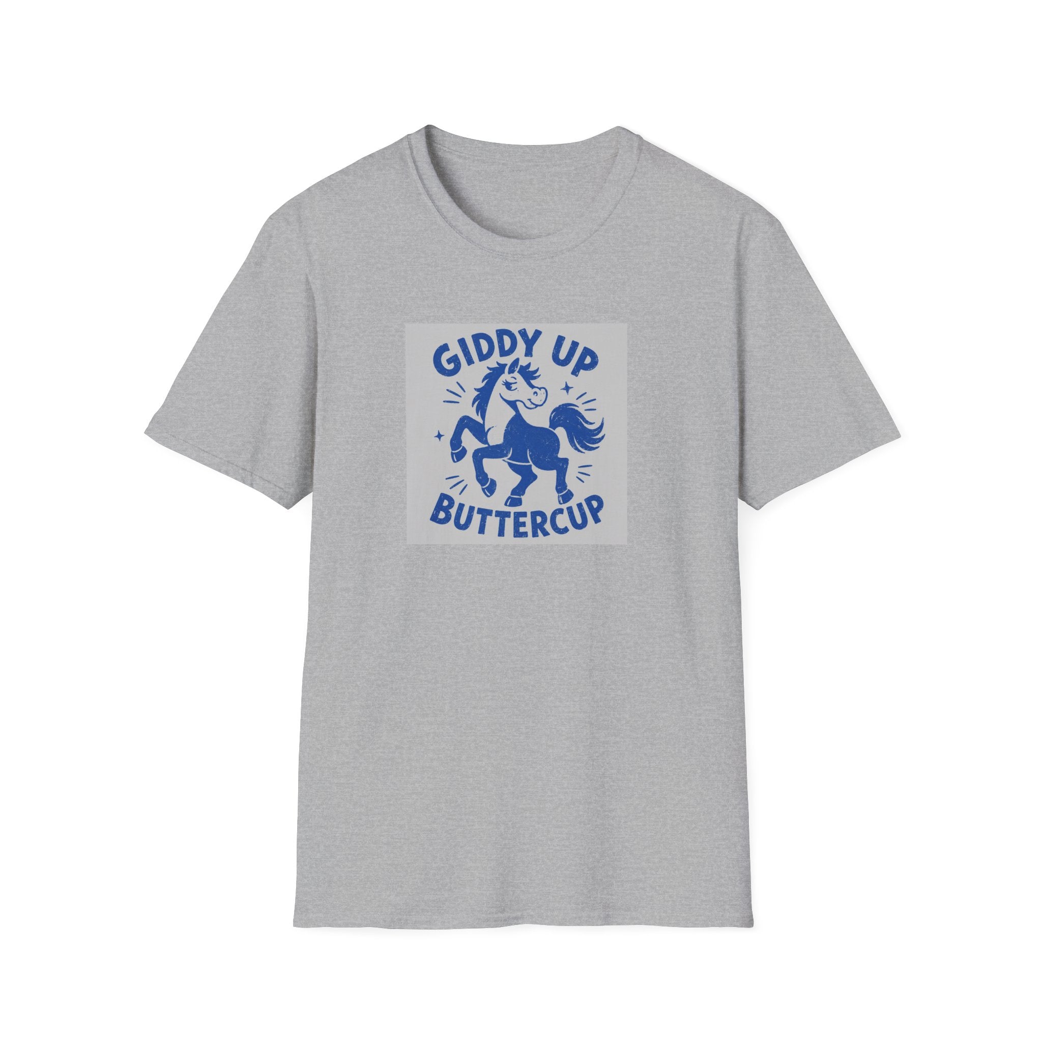 Copy of Giddy Up Buttercup T-Shirt — Whimsical Blue Pony Graphic Tee
