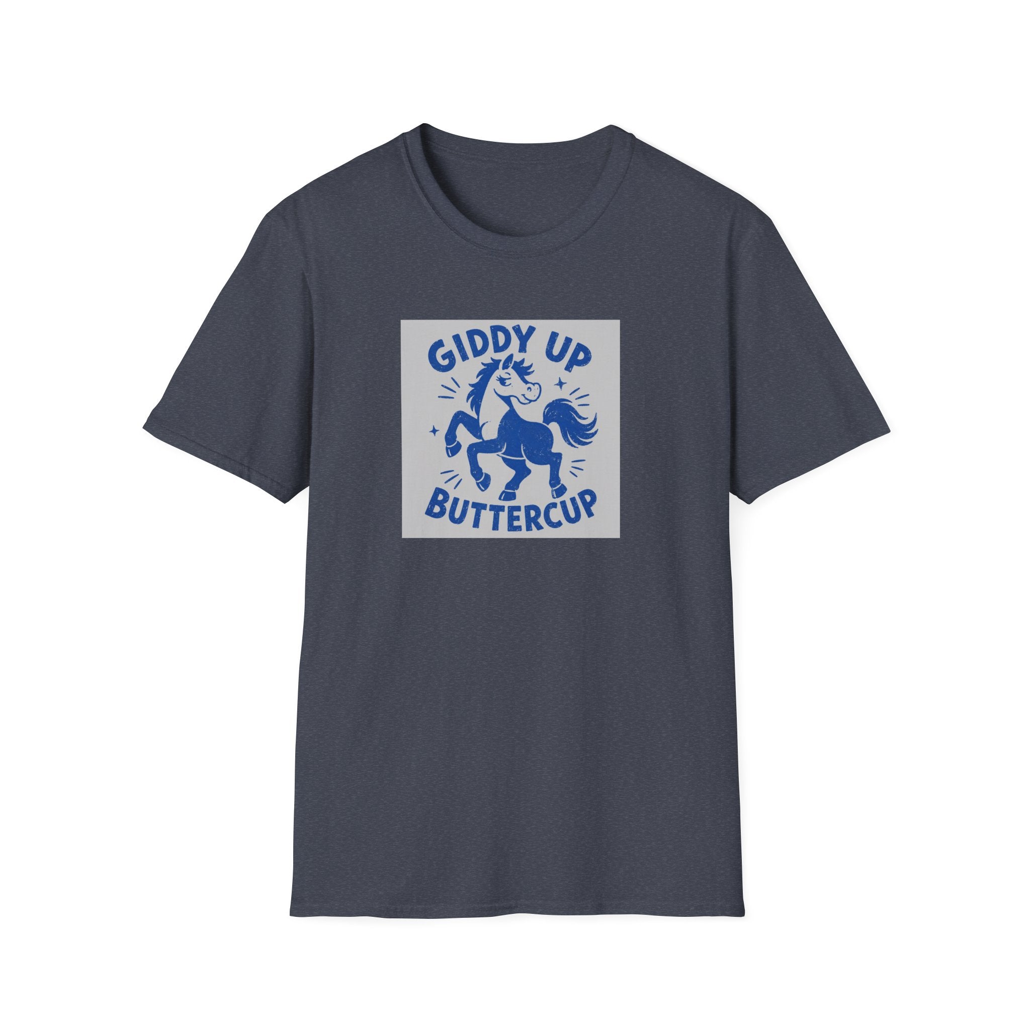 Copy of Giddy Up Buttercup T-Shirt — Whimsical Blue Pony Graphic Tee