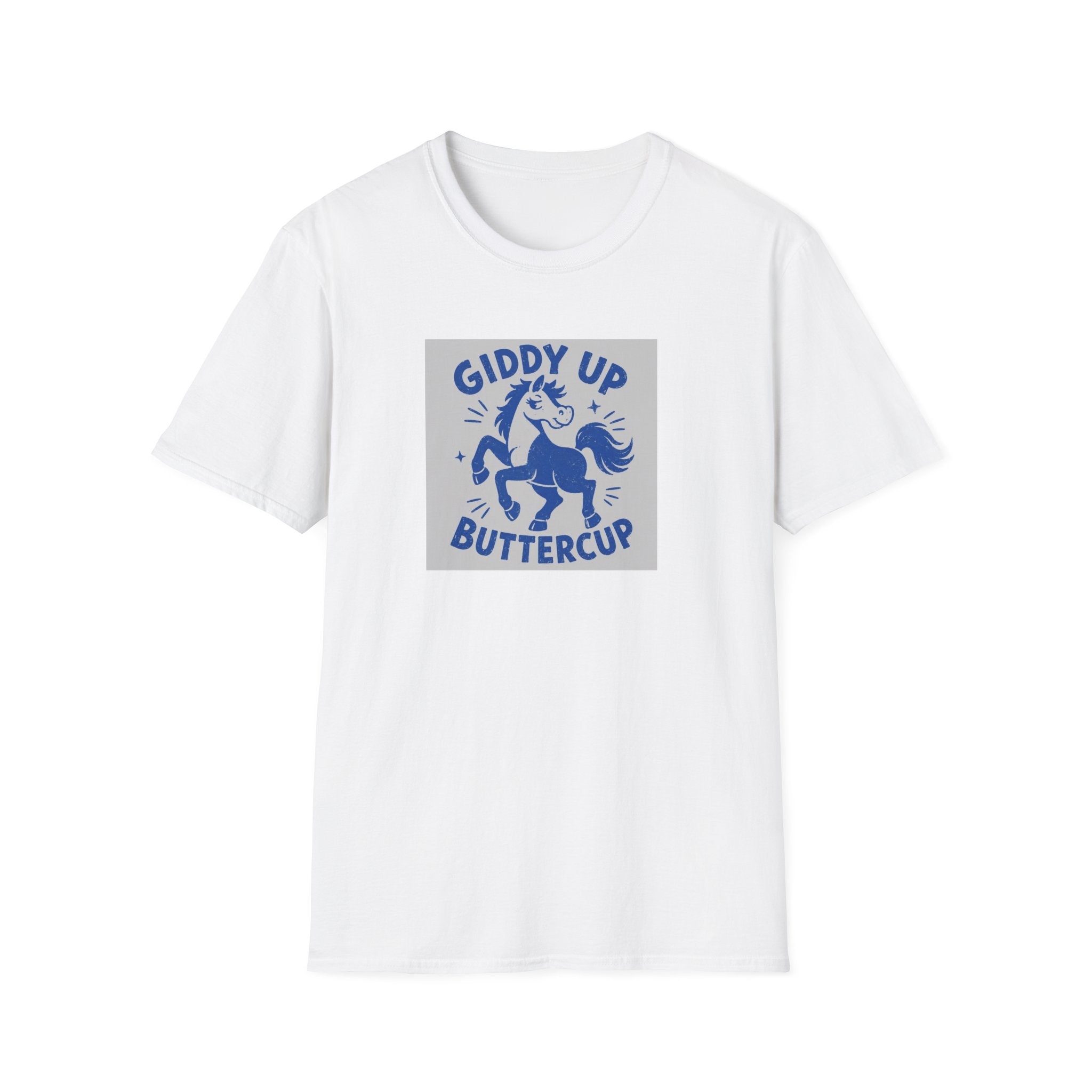 Copy of Giddy Up Buttercup T-Shirt — Whimsical Blue Pony Graphic Tee