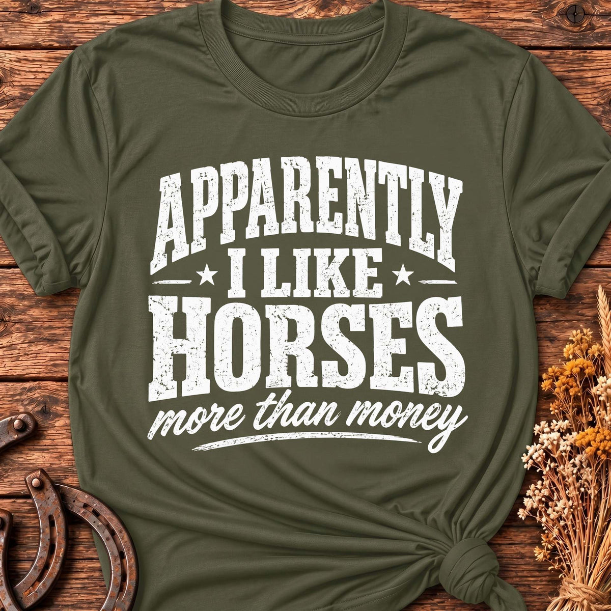 Apparently I Like Horses Light T-Shirt
