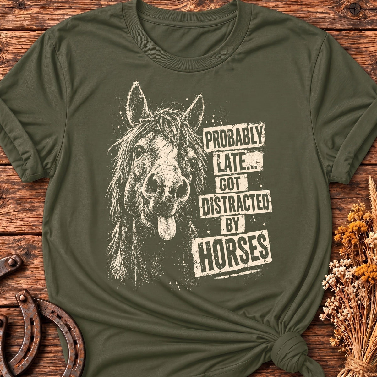 Distracted By Horses T-Shirt