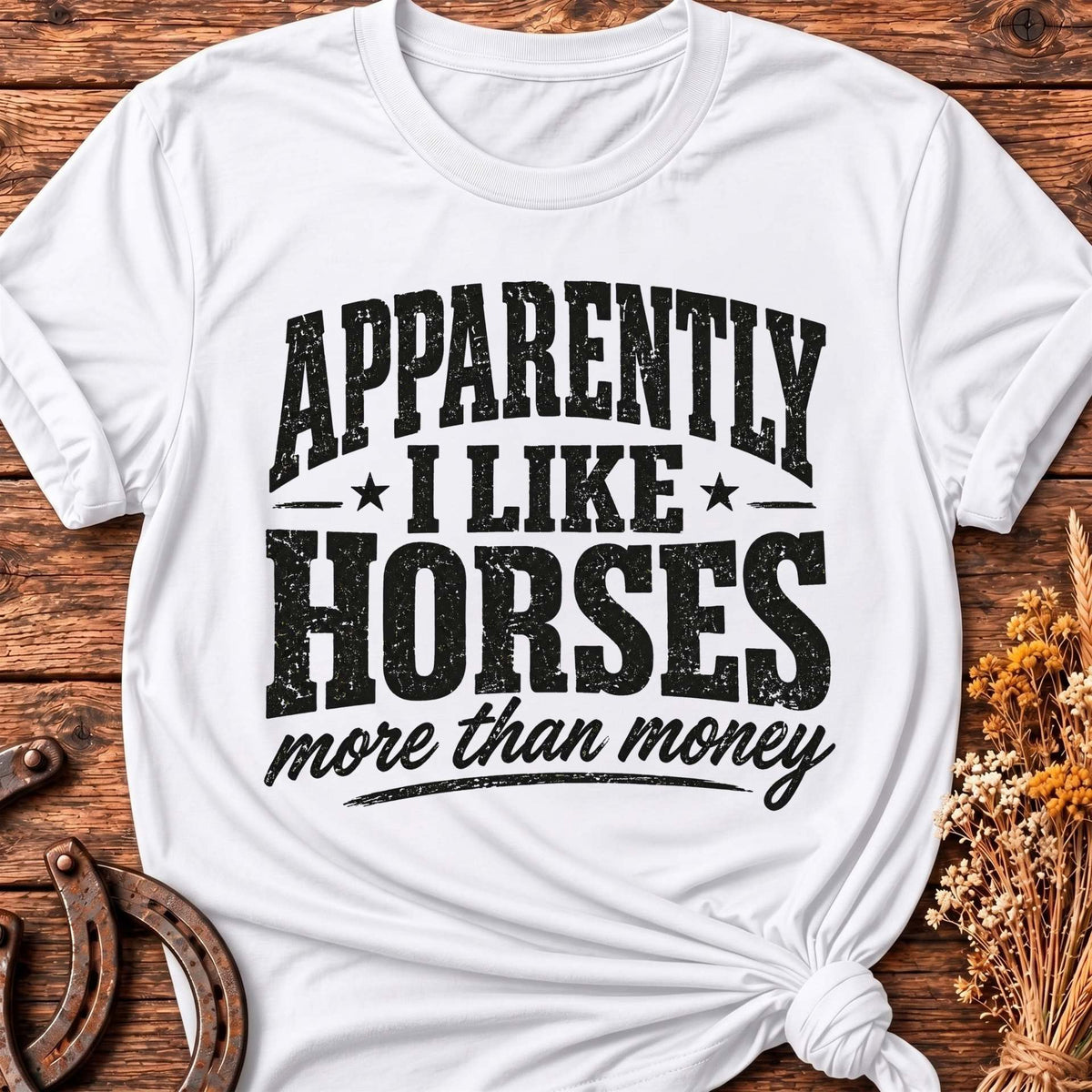 Apparently I Like Horses Dark T-Shirt